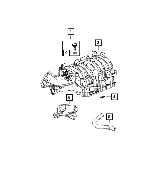Genuine OEM Mopar Jeep Grand Wagoneer PCV Valve Seal 6.4L 2014-2024 04627636AA