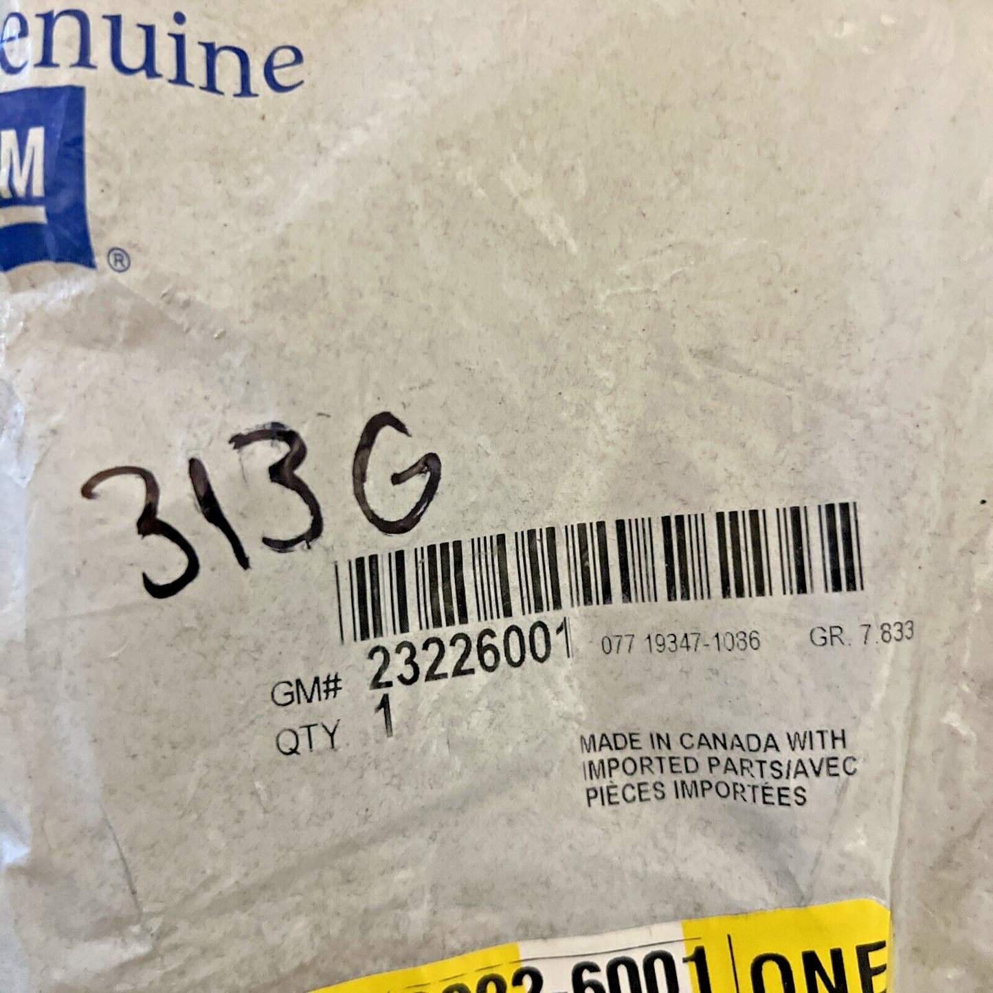 Genuine OEM GM Equinox Left Driver Side Bracket 2010-2017 23226001