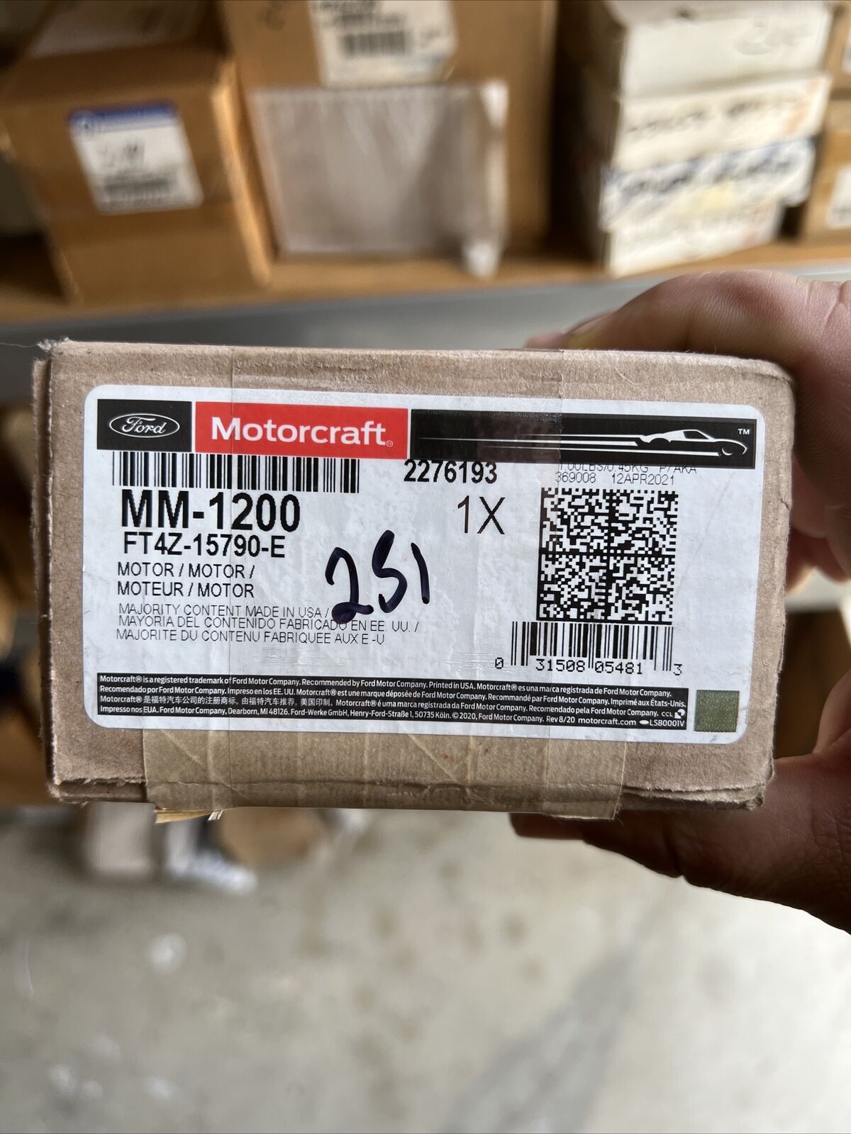 New OEM 2015-2020 Ford Edge Left Sunroof Motor FT4Z-15790-E Motorcraft MM1200