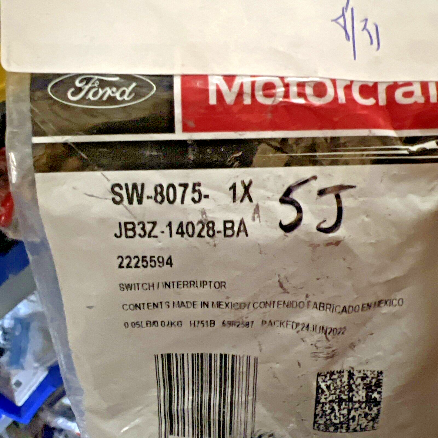 Genuine OEM Ranger Left Side Power Door Lock Switch 2019-2023 Motorcraft SW8075