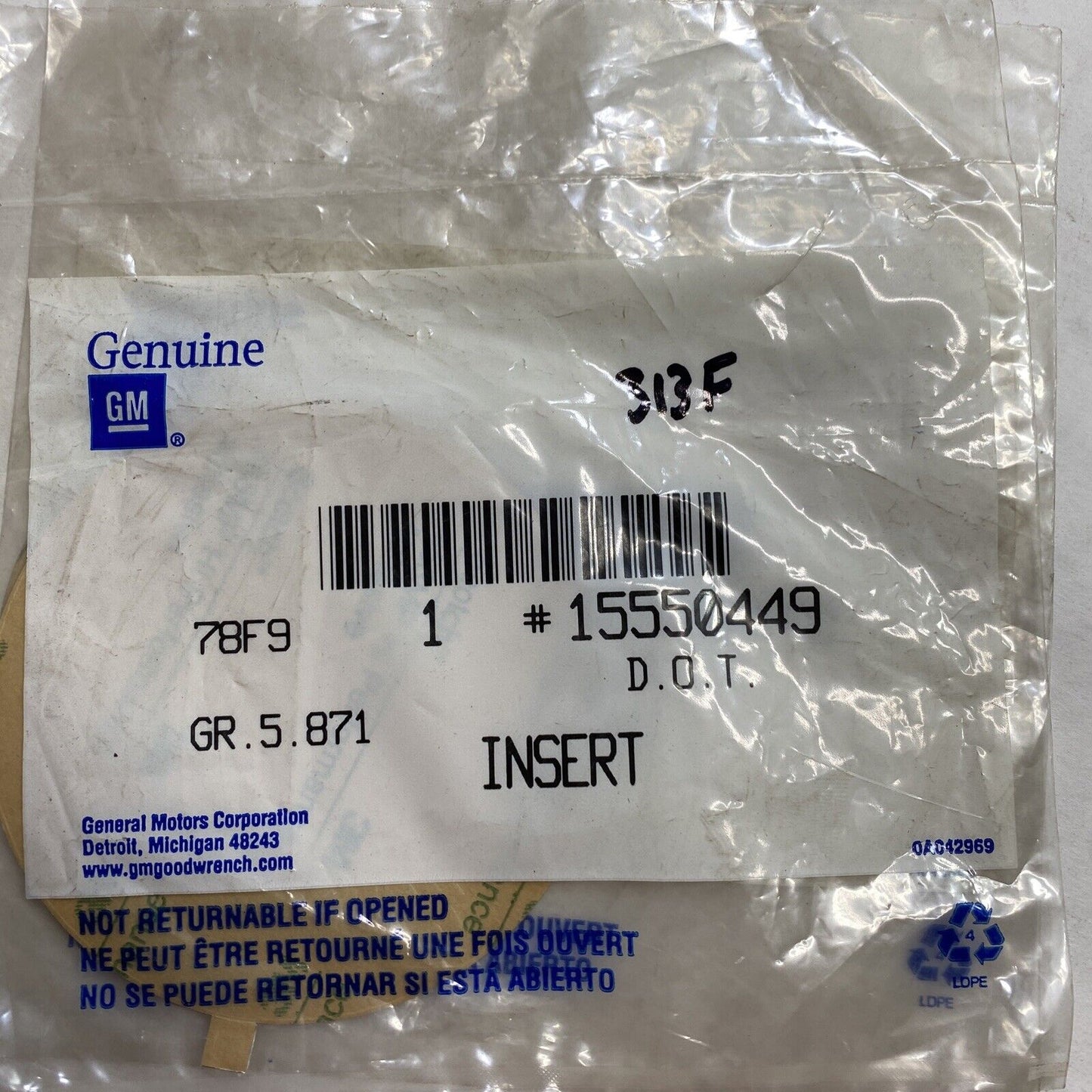 New OEM GM Chevy Blazer C1500 C2500 C3500 K1500 K2500 Wheel Cap Emblem 15550449