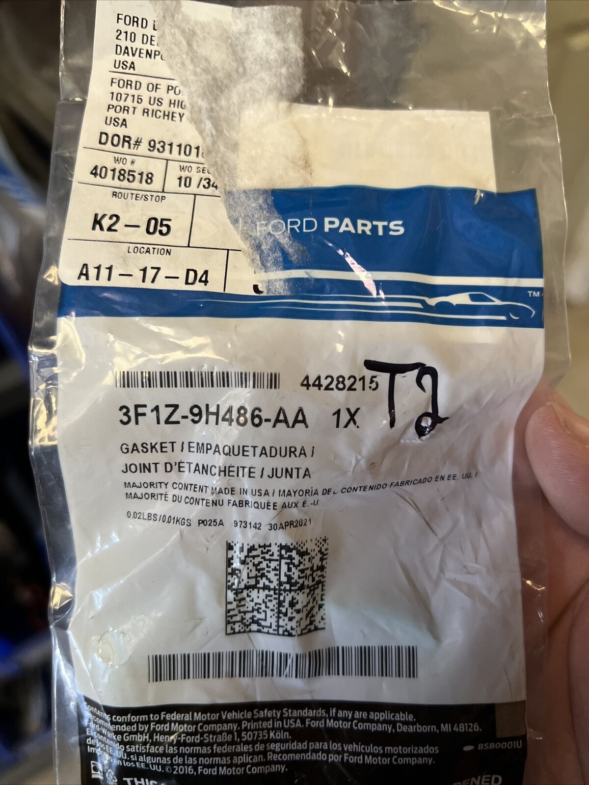 New OEM Genuine Ford Mercury Escape Sable 04-09 Manifold Gasket 3F1Z-9H486-AA