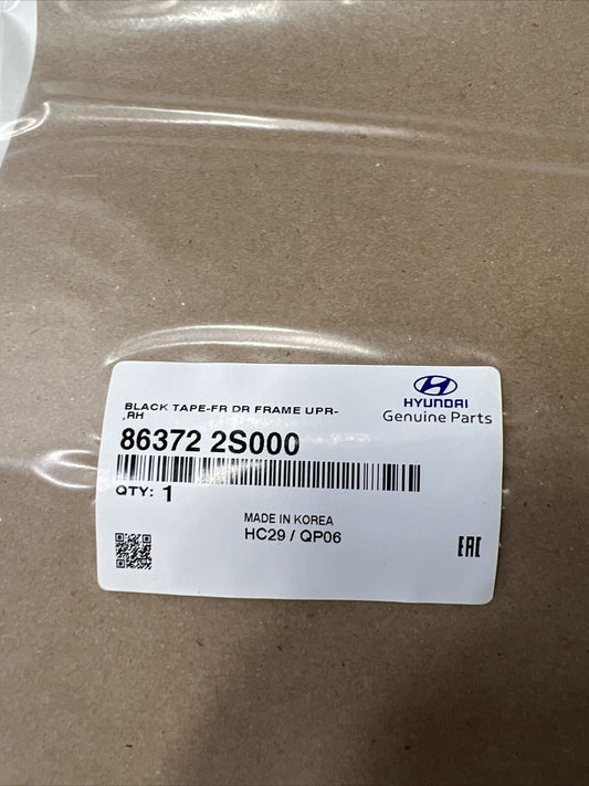 New OEM Genuine Hyundai Tucson 2009-2017 Door Frame Tape Black 863722S000
