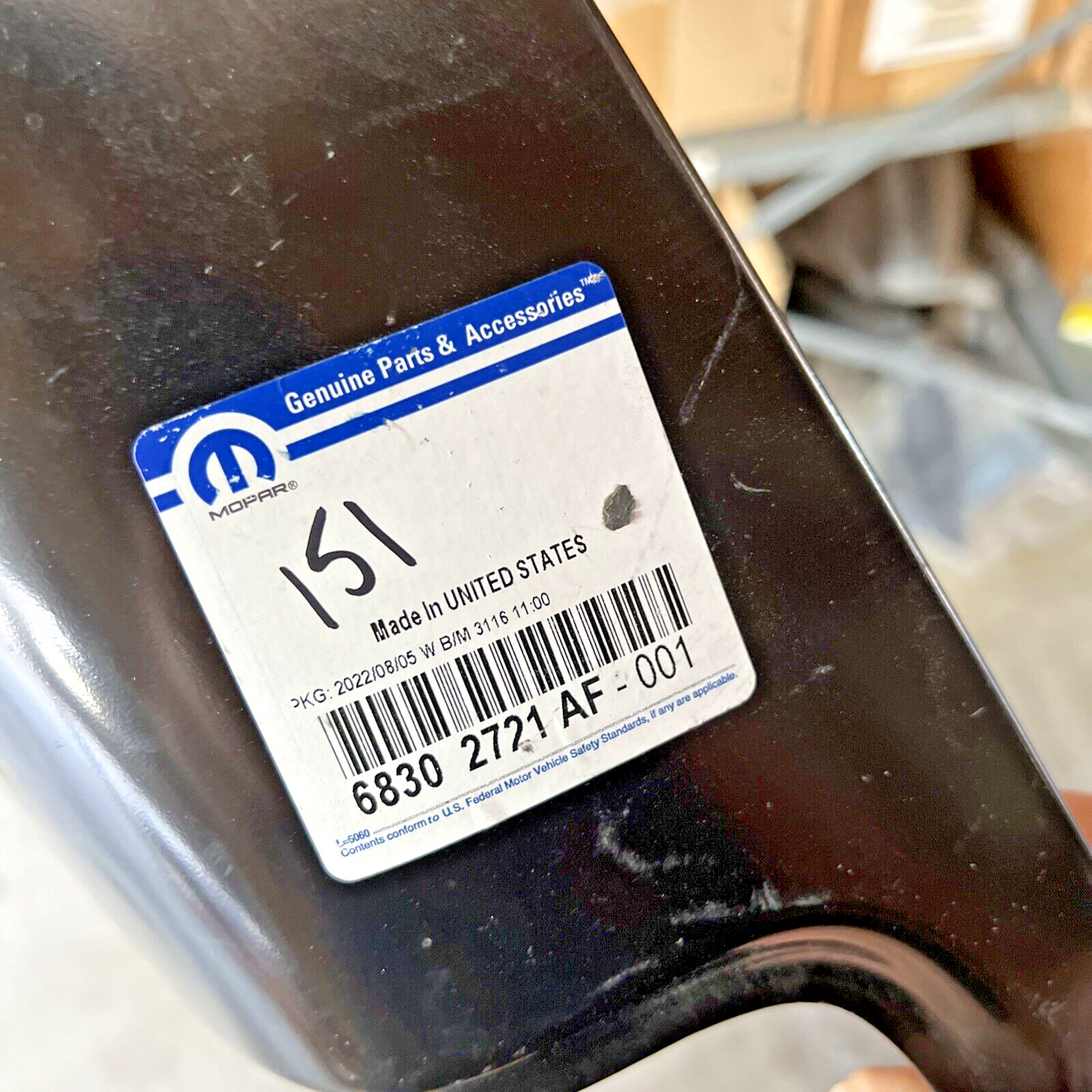 Genuine OEM Mopar Left Driver Side Taillamp Mounting Panel 2018-2024 68302721AF