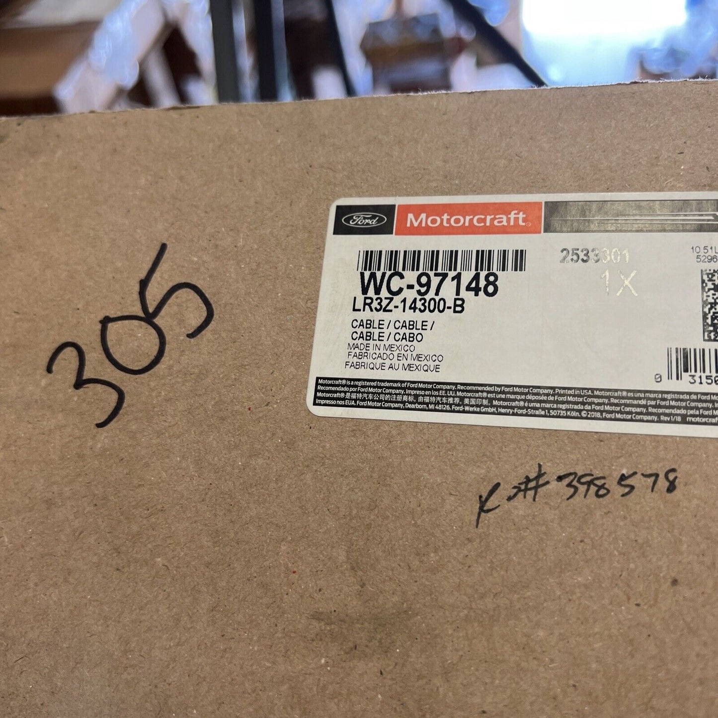 New OEM Ford Mustang 2.3L Positive Battery Cable 2020-21 GENUINE LR3Z14300B