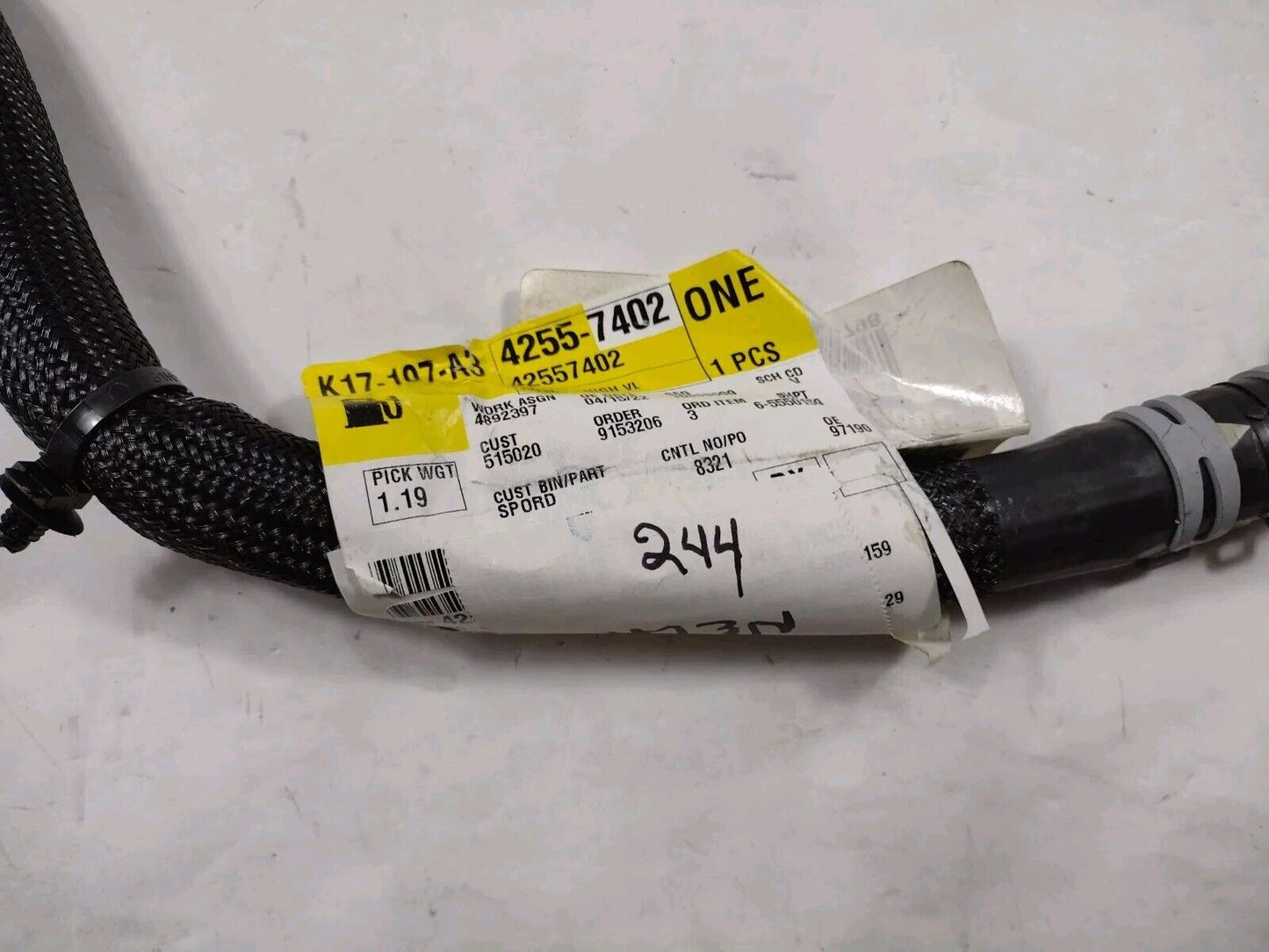 NEW OEM GM Drive Motor Battery Cooler Outlet Hose 42557402 Bolt EV 2017-2021
