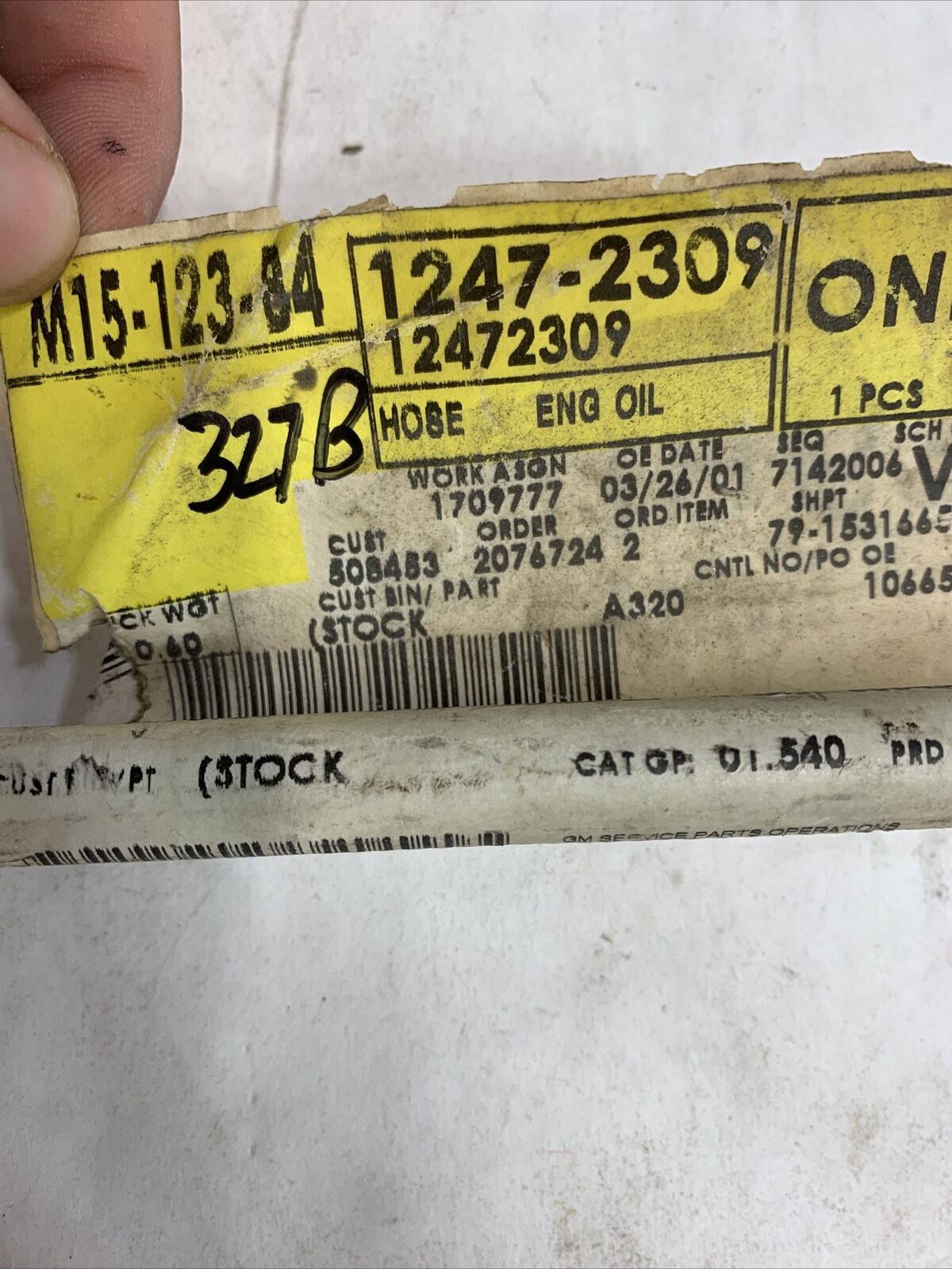 New OEM Genuine GM Upper Engine Oil Cooler Outlet Hose Assembly 12472309