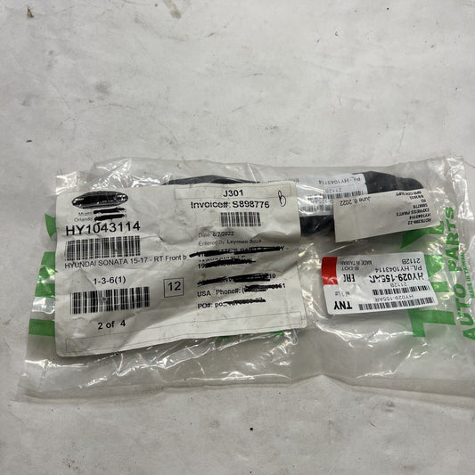 Bumper Bracket For 2015-2017 Hyundai Sonata, Plastic, Front Right HY1043114