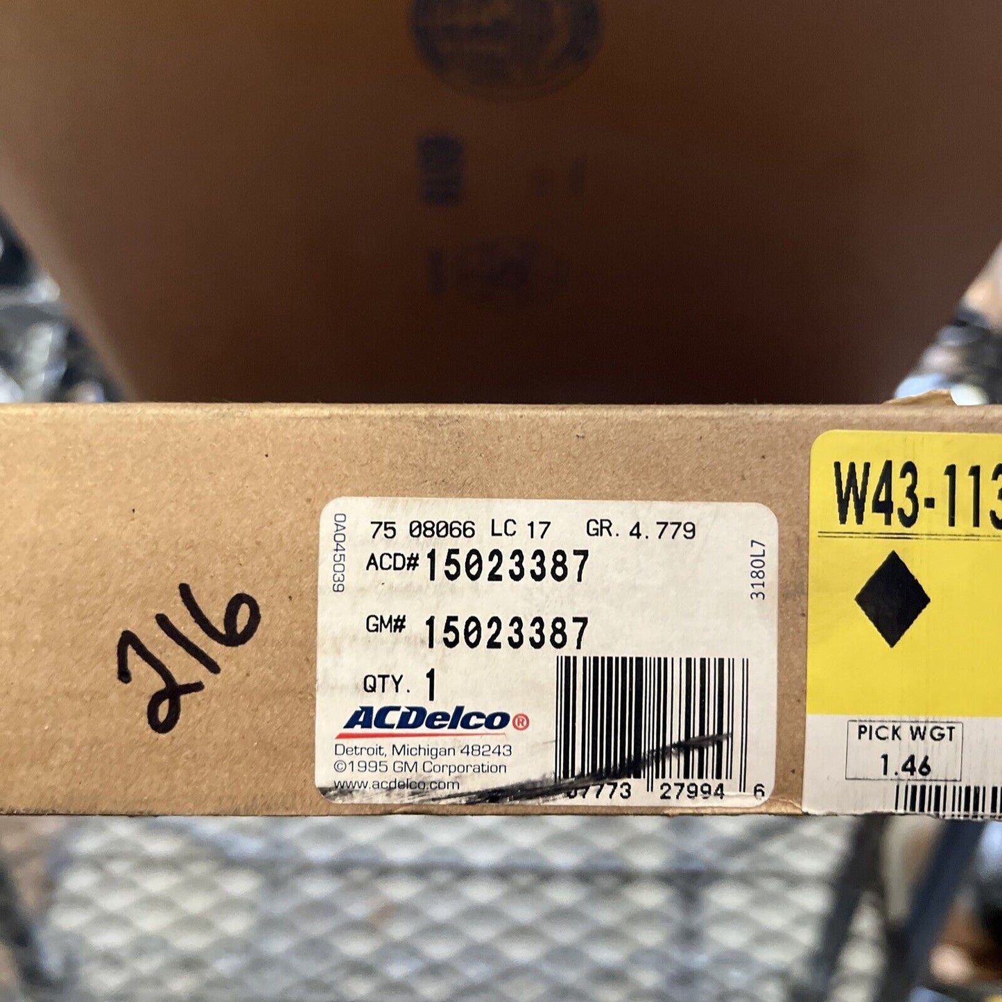 NEW Rear Driver Left Parking Brake Cable ACDelco GM Original Equipment 15023387