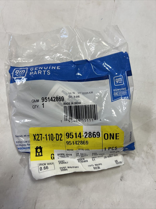 Genuine OEM GM Sonic Front Heater Outlet Hose 2012-2020 95142869