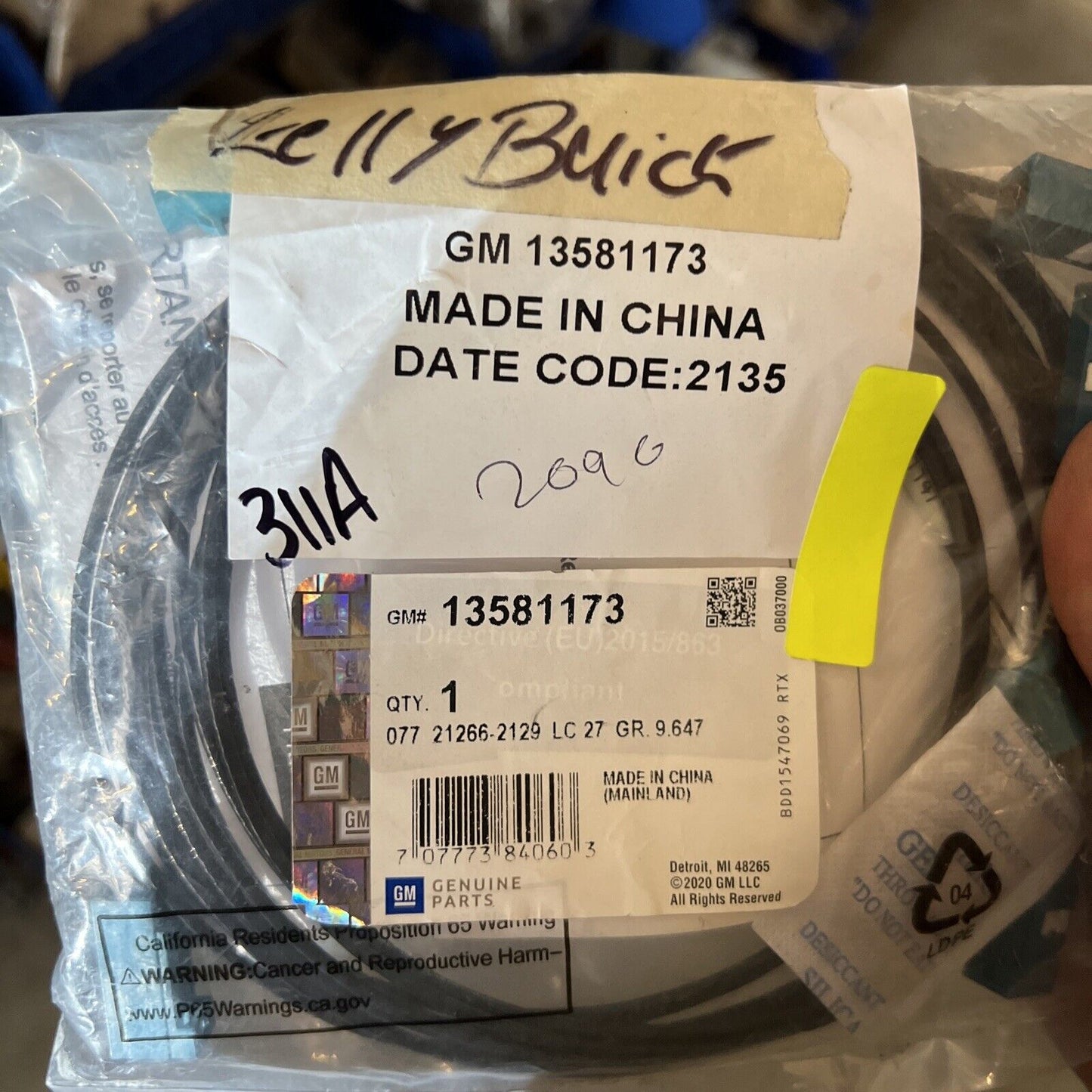 Genuine OEM GM XTS XM Digital Radio & GPS Navigation Antenna Coax Cable 13581173