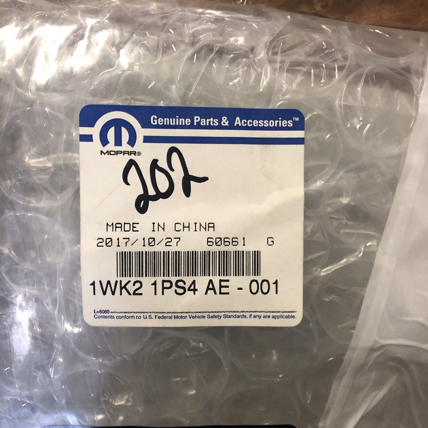 New OEM Mopar Jeep Grand Cherokee Sun Visor Driver Side 2017-22 1WK21PS4AE