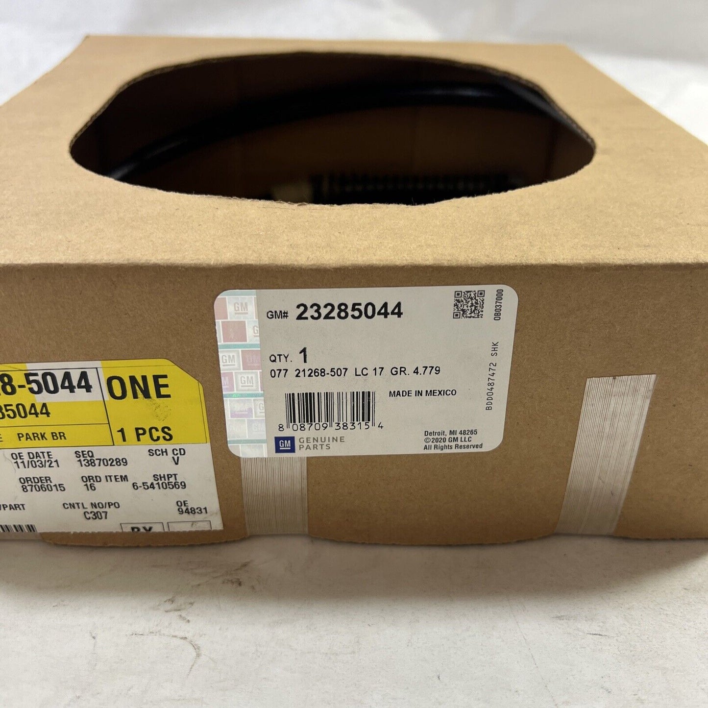 Genuine OEM GM Rear Left Driver Side Parking Brake Cable 2015-2020 23285044