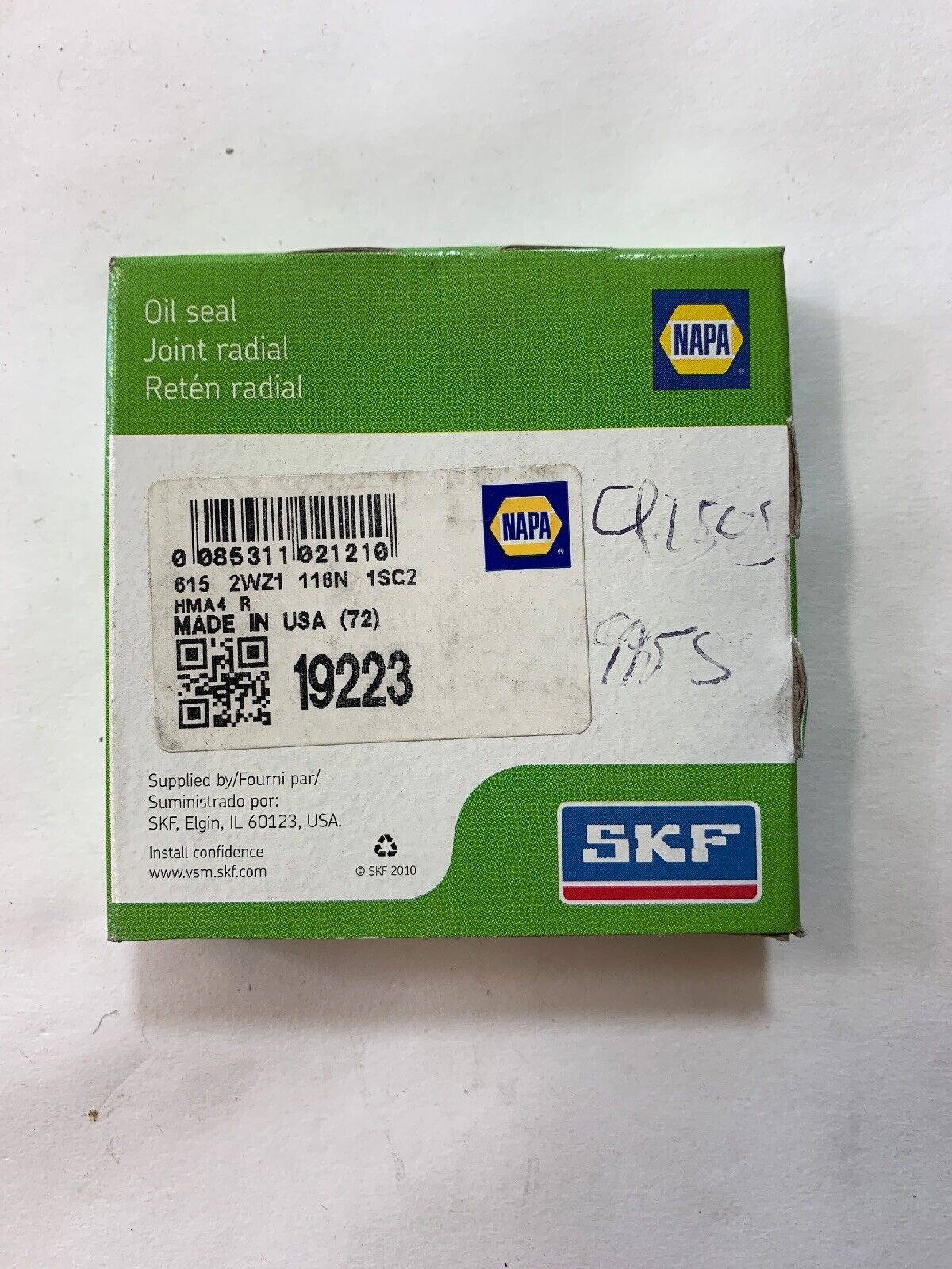 Wheel Seal-Disc, Rear Disc Front SKF 19223