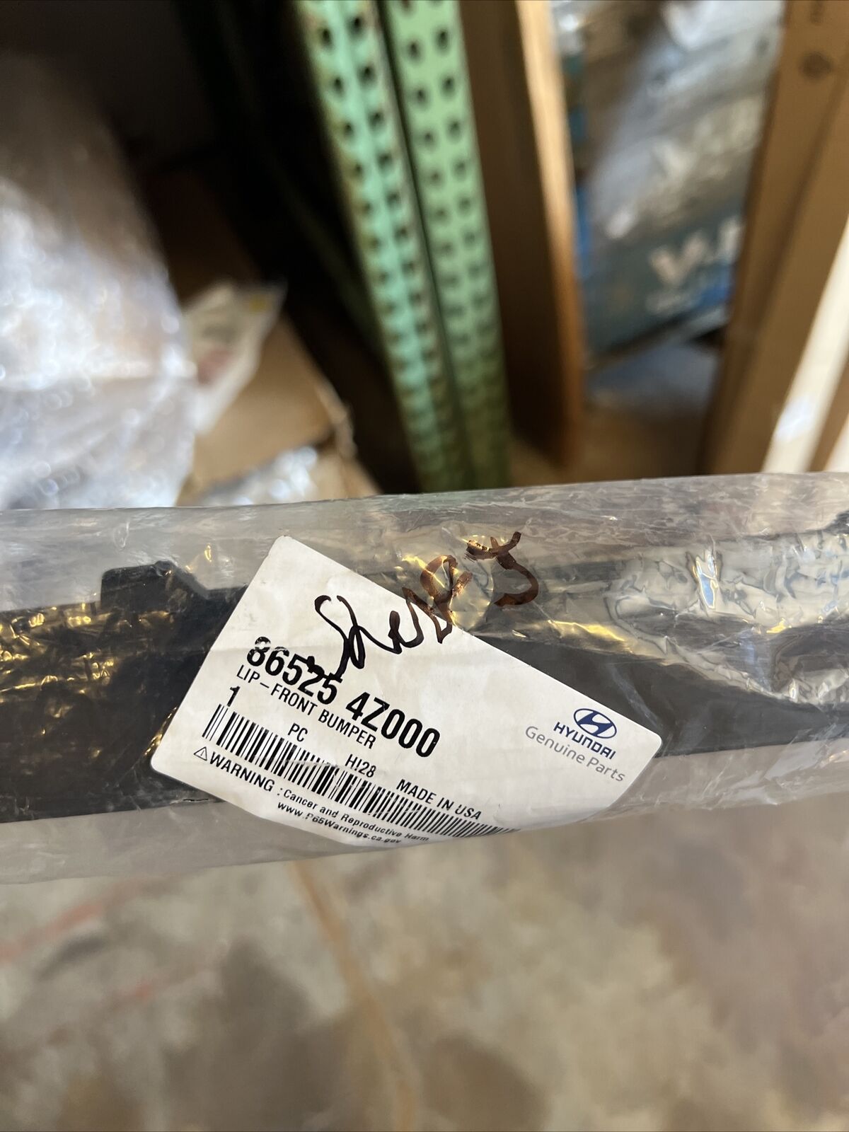 Genuine OEM Hyundai Santa Fe Sport Front Bumper Valance Kia 2013-2015 865254Z000