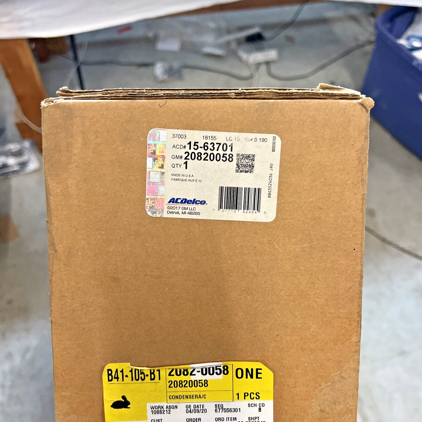 Genuine OEM GM ACDelco 15-63701 Air Conditioning Condenser 2007-2012 20820058