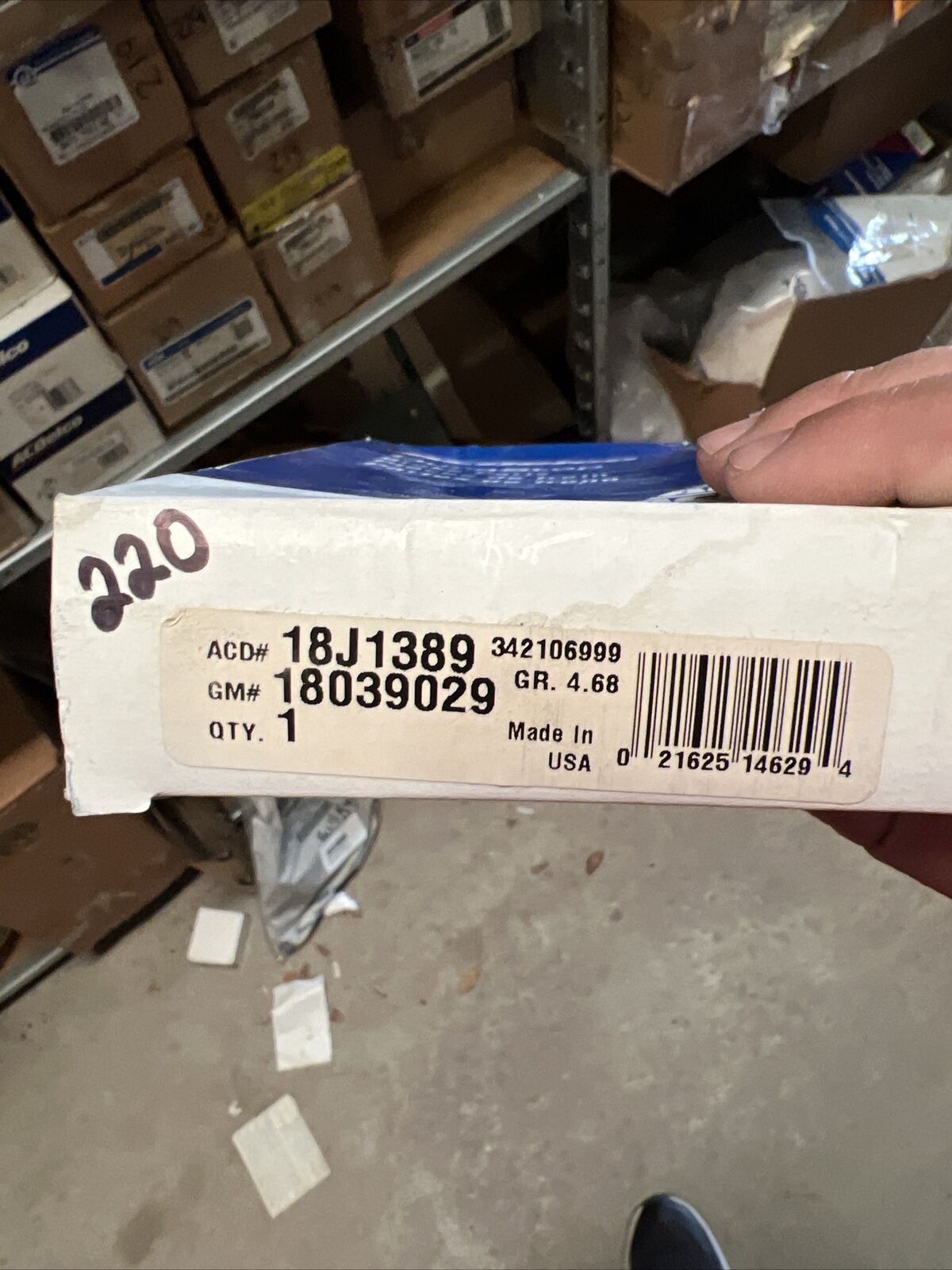 GM 18039029 ACDelco 18j1389