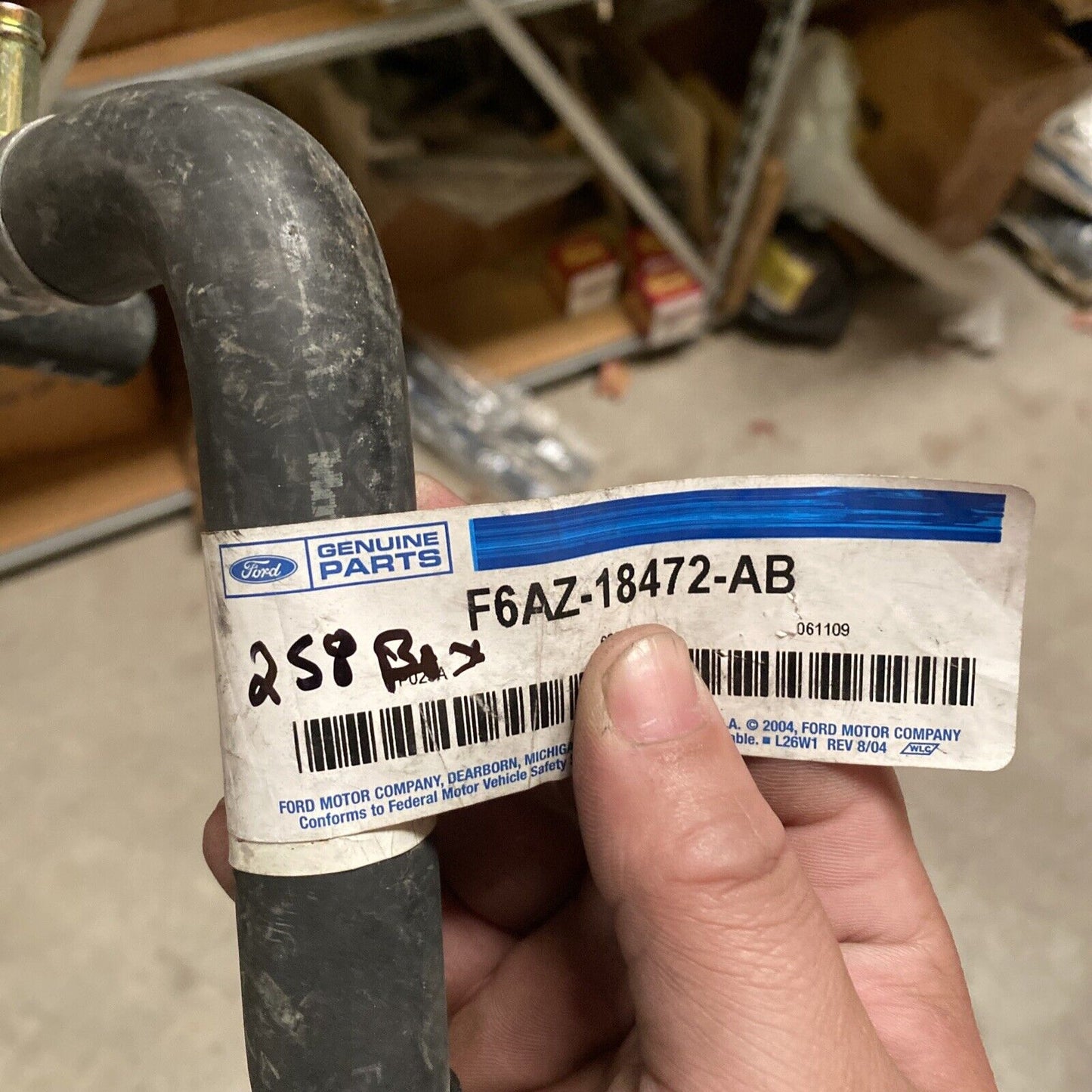 New OEM Ford Heater Hose F6AZ-18472-AB