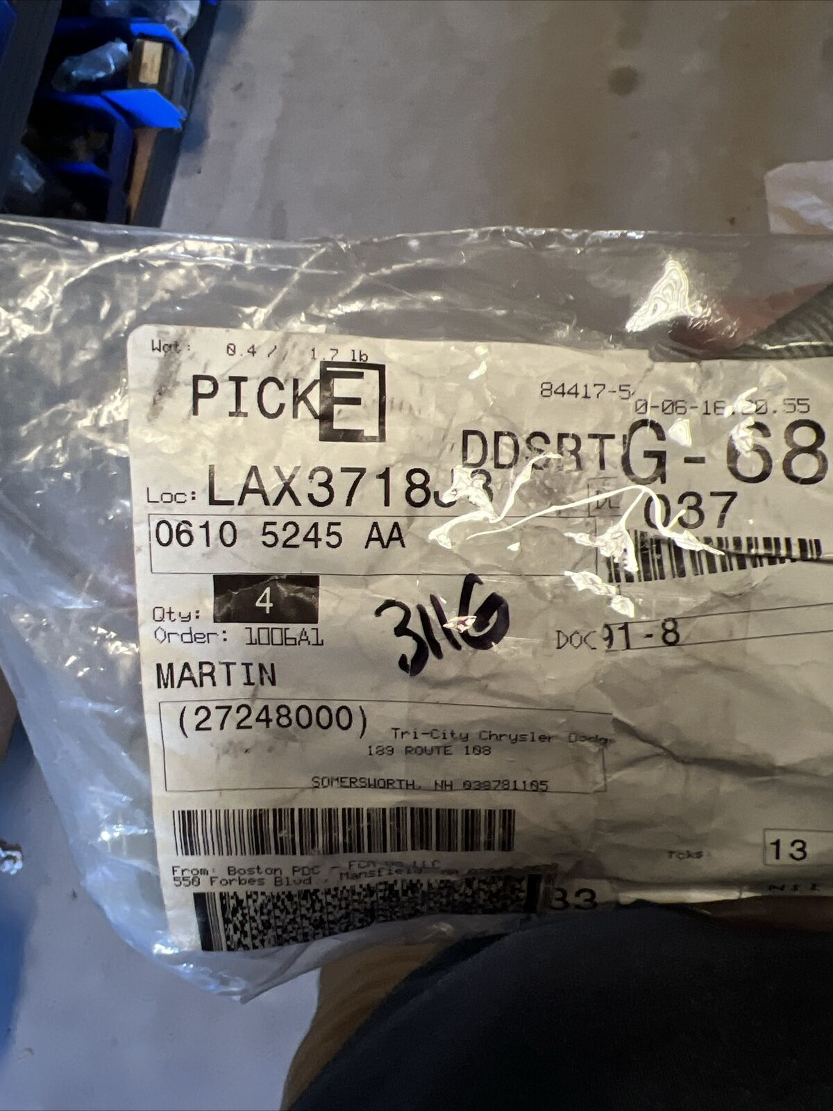1 Single* New OEM Mopar Journey 2009-2020 Hex Head Bolt 6105245AA