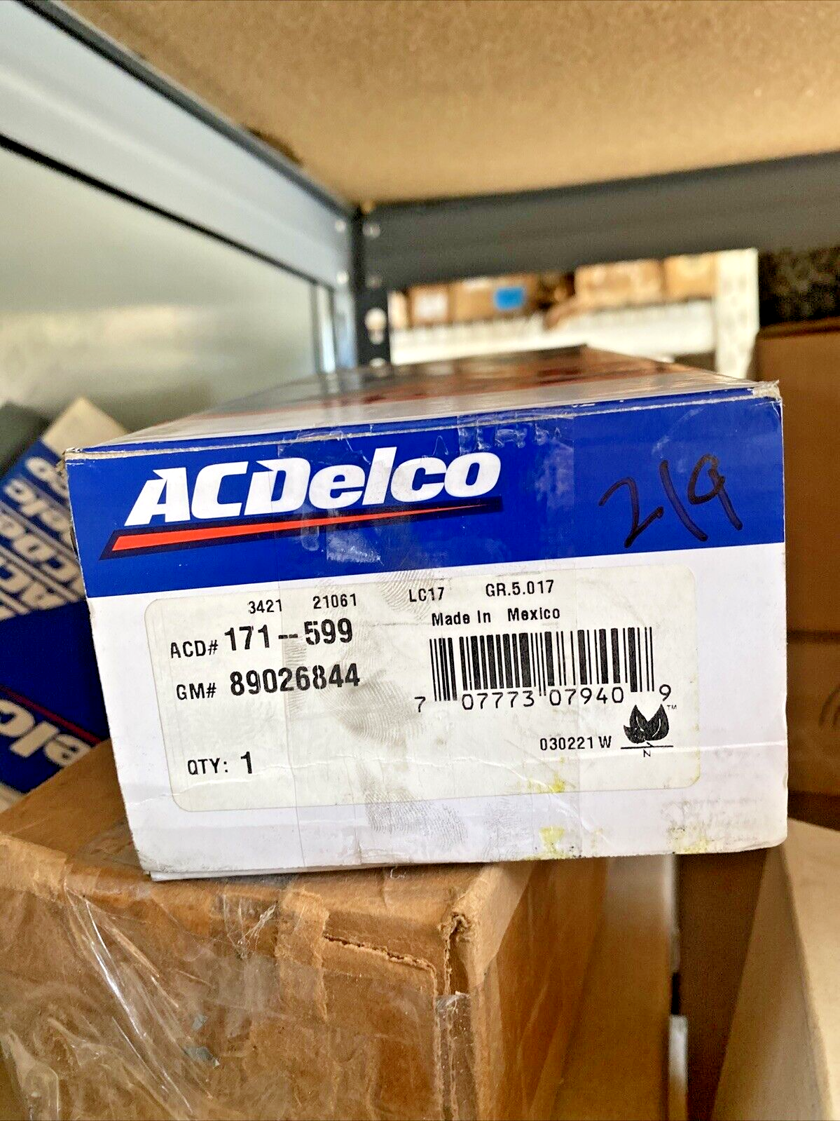 Genuine OEM GM ACDelco Front Disc Brake Pad Set with Lubricant 88-02 89026844