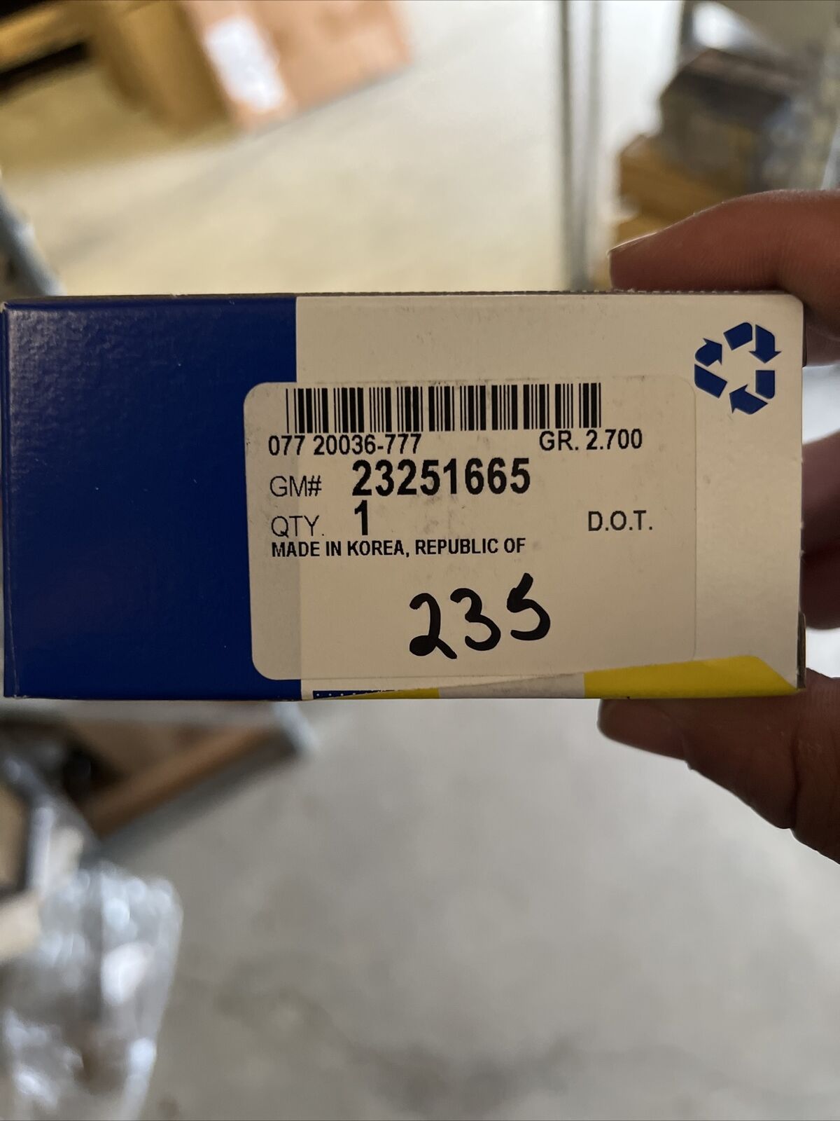 New OEM GM Chevy Silverado Colorado License Plate Lamp 2014-21 23251665