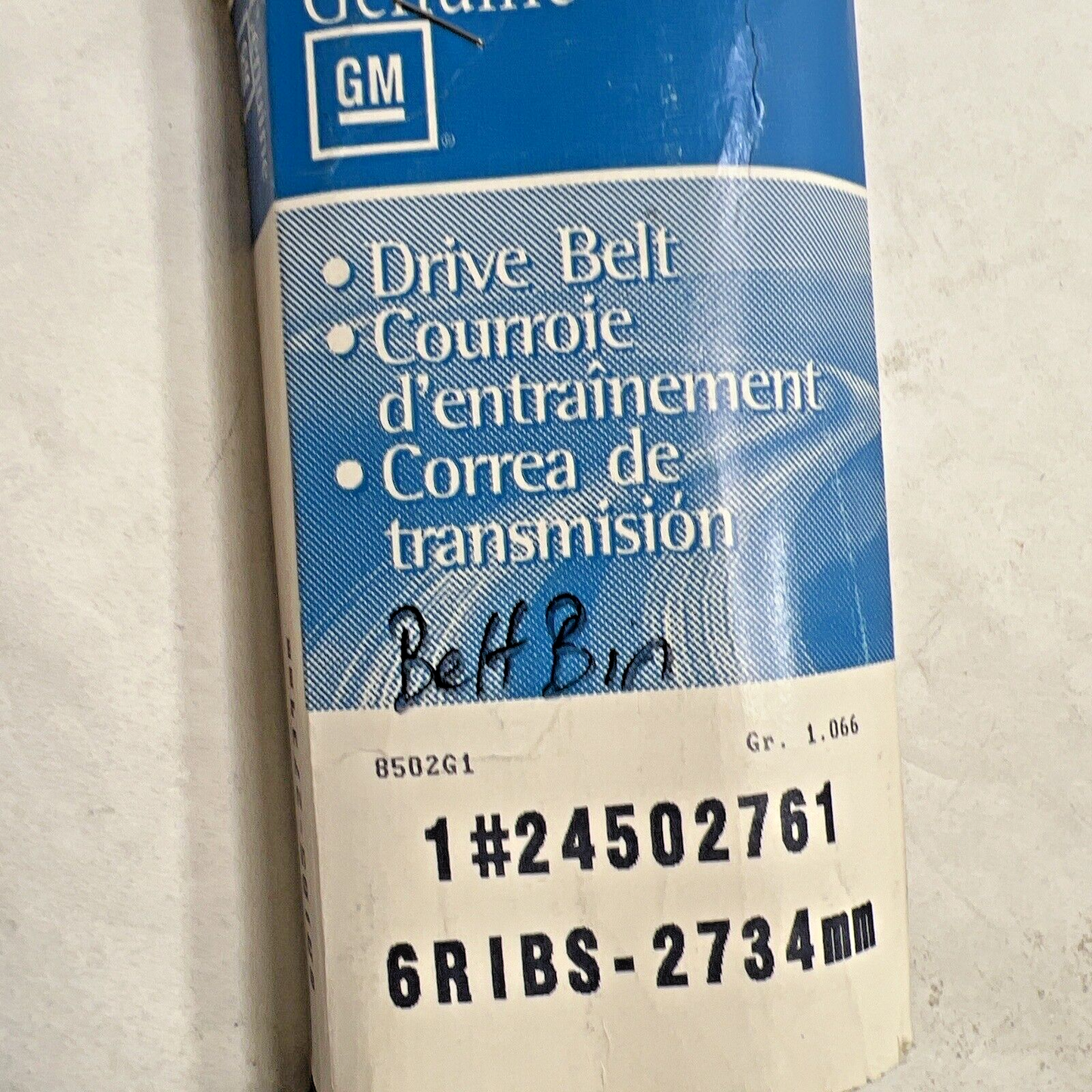 Genuine OEM GM Express 3500 Serpentine Drive Fan Belt 1992-2000 24502761