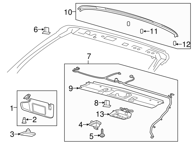 OEM Ford Mustang Interior Roof Molding Trim Convertible 2015-18 FR3Z7650046AA