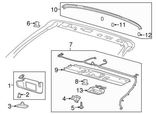 OEM Ford Mustang Interior Roof Molding Trim Convertible 2015-18 FR3Z7650046AA
