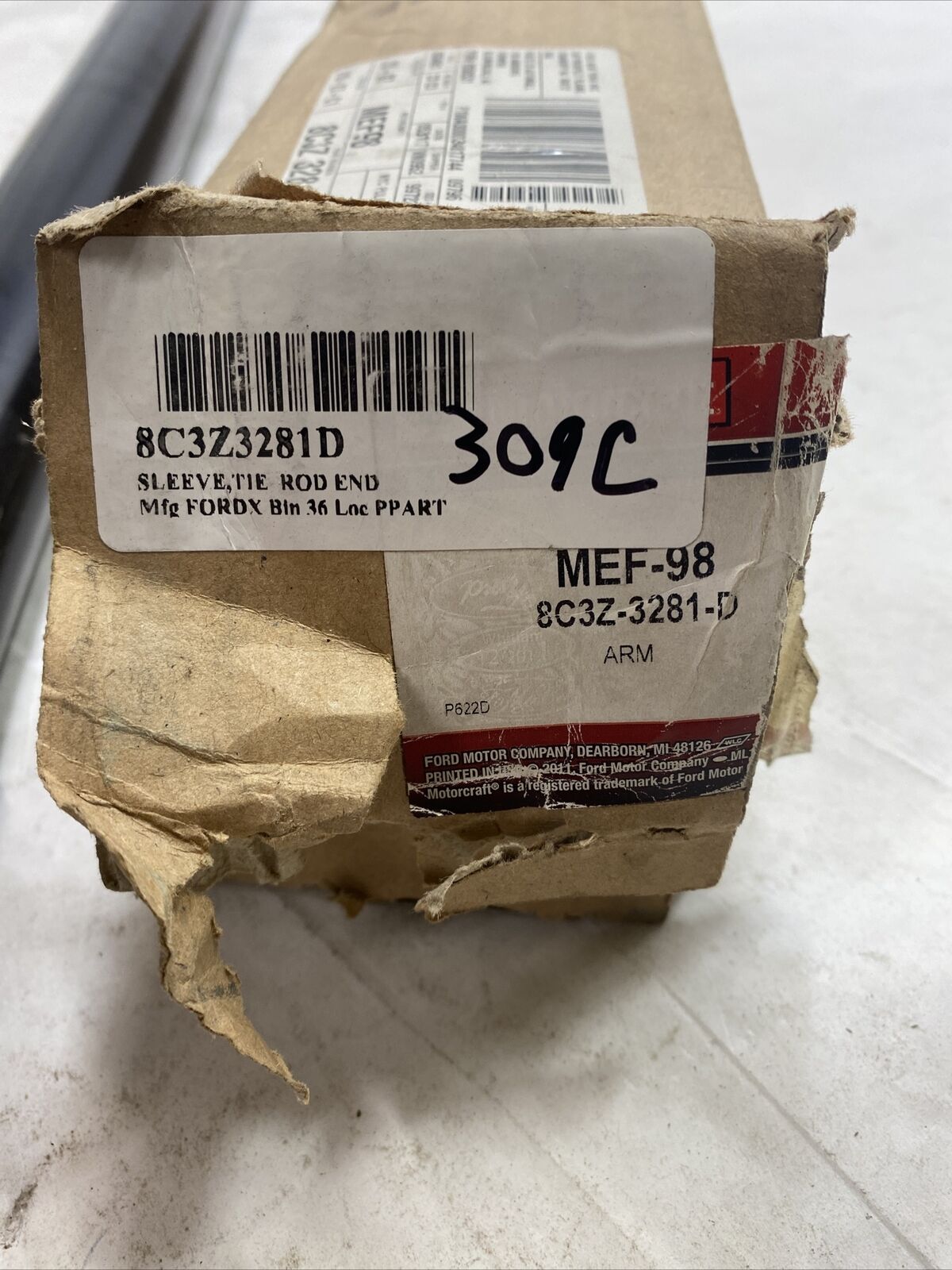 New OEM Ford F250 08-16 Steering Tie Rod End Adjusting Sleeve Motorcraft MEF-98