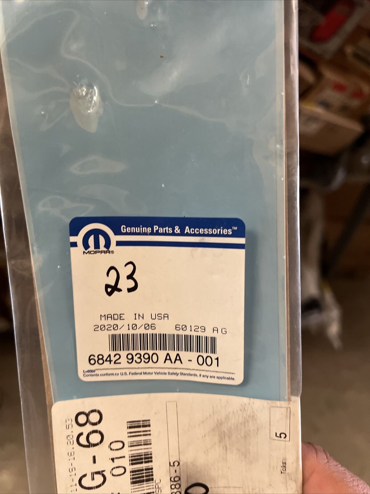 New OEM Genuine Mopar Film Anti Chip 68429390aa