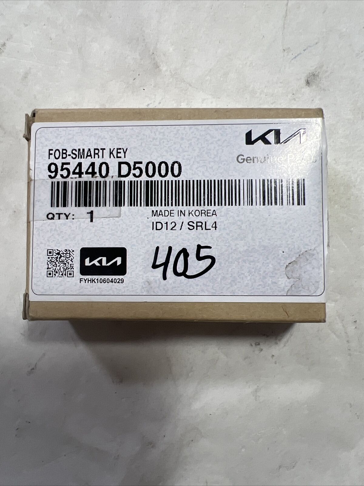 Genuine OEM Kia Optima Keyless Entry Transmitter 2018-2020 95440D5000