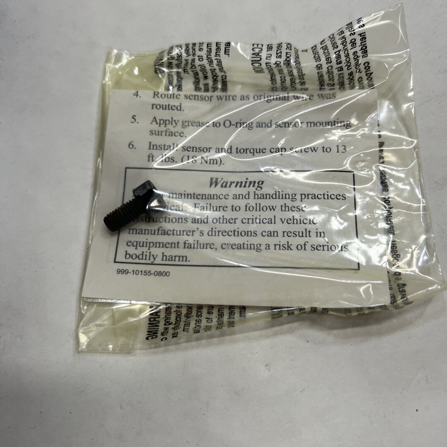 New OEM GM Wheel Speed Sensor Front 15716191