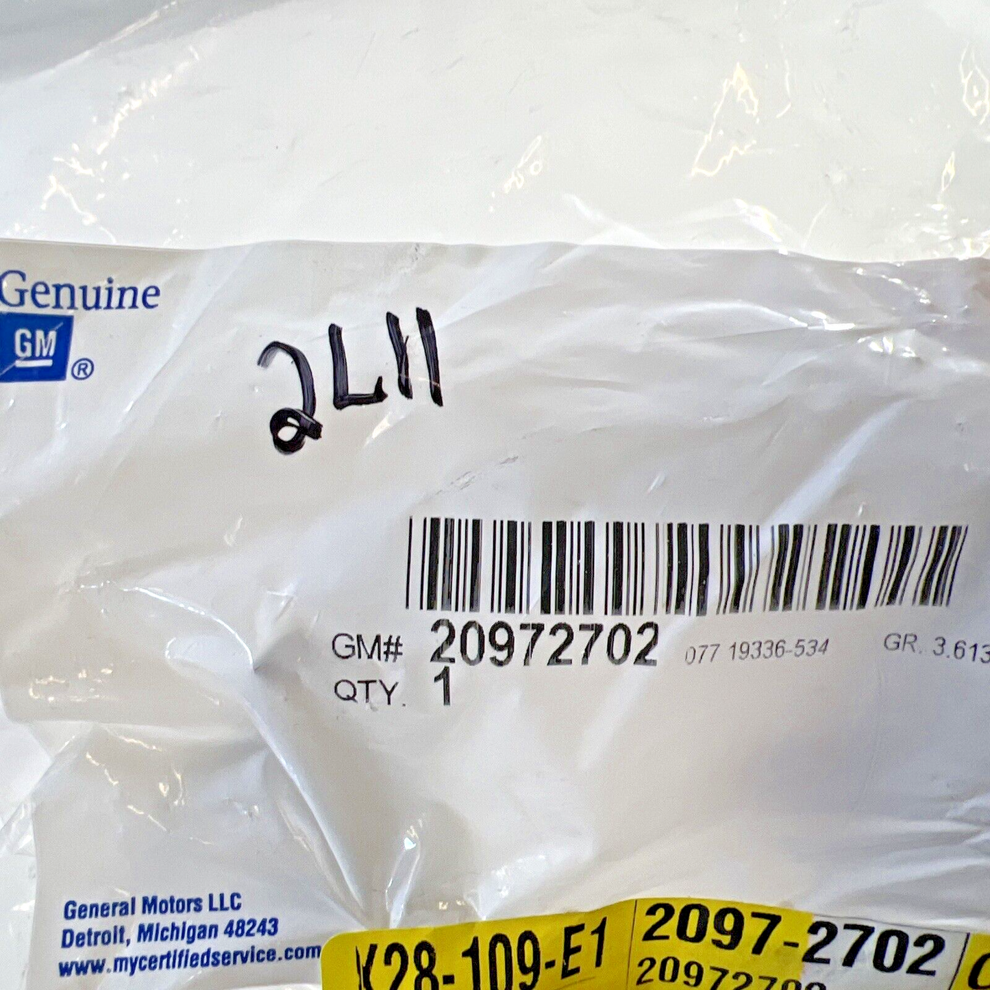 Genuine OEM GM Chevrolet Blazer Exhaust-Front Pipe Gasket 2013-2021 20972702