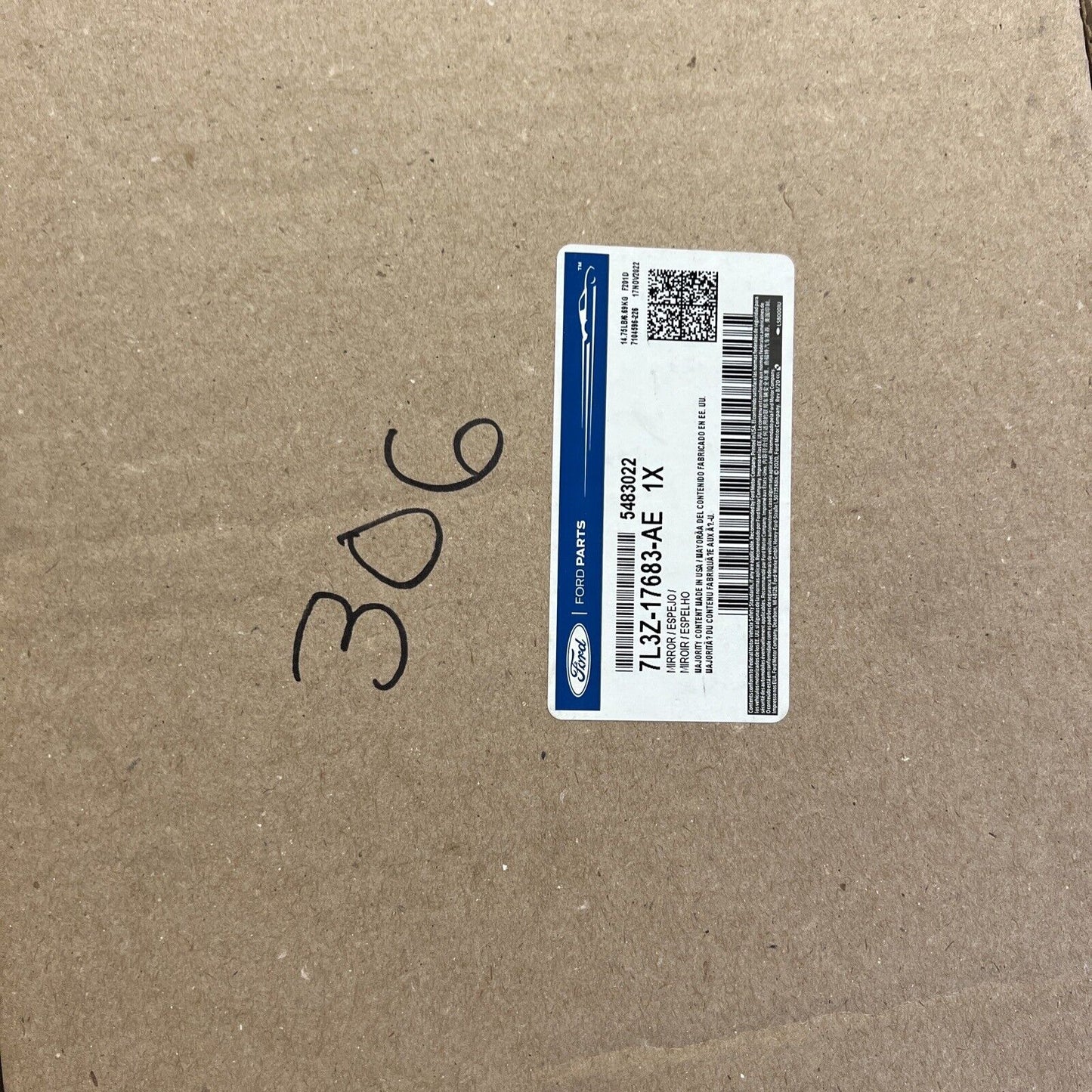 New OEM Genuine Ford F-150 Mirror Driver Side 2007-14 7L3Z17683AE