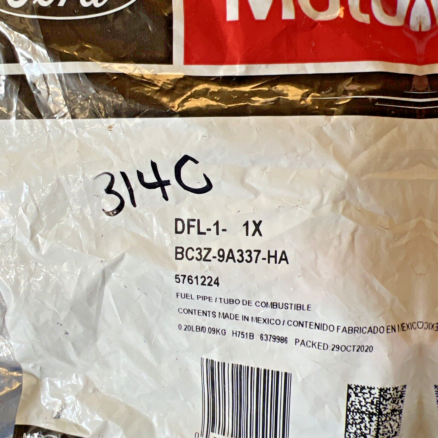 New OEM Genuine Ford Pipe Fuel Motorcraft DFL1