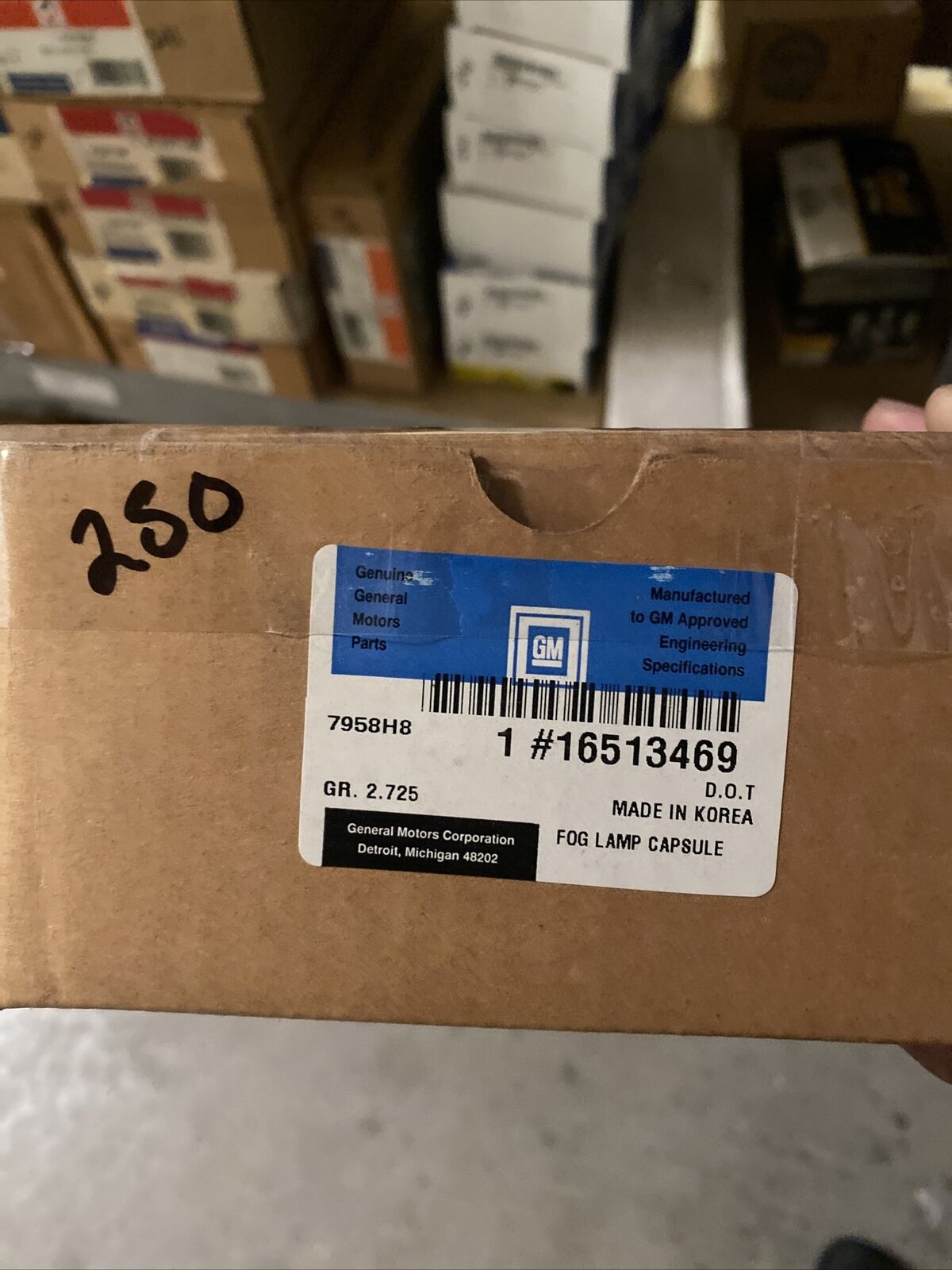 New OEM GM Chevy Blazer S10 GMC Jimmy Fog Lamp 1985-1997 16513469