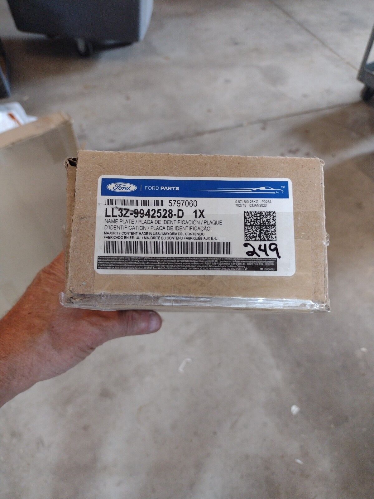 Genuine OEM Ford F250 Emblem 2021-2024 LL3Z9942528D