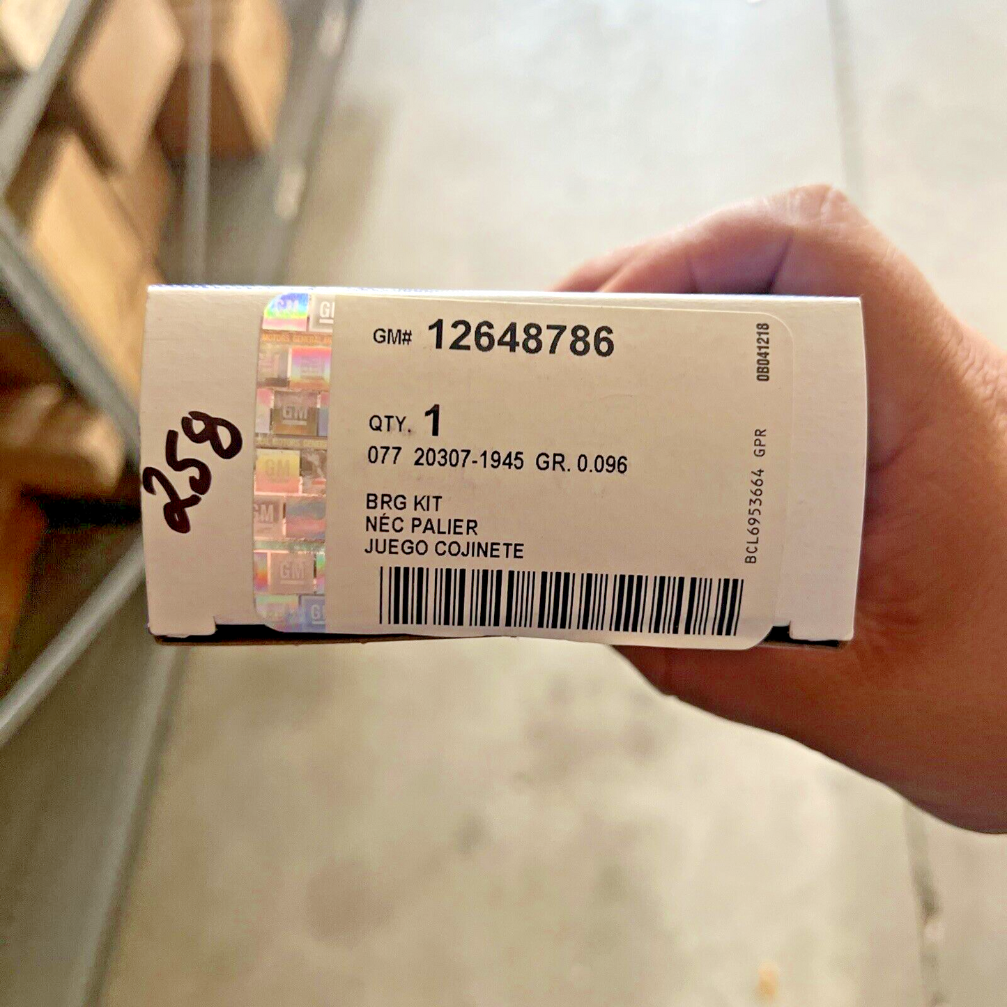 Genuine OEM GM Enclave Engine Crankshaft Main Bearing 2004-2011 12648786