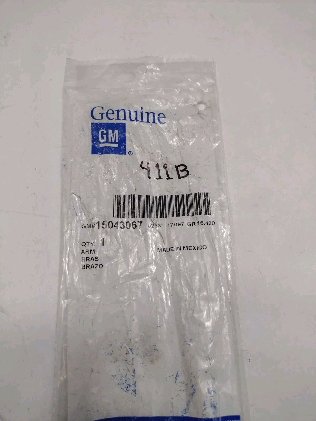 Genuine OEM GM Cadillac Escalade Arm Rear Window Wiper 1992-2000 15043067