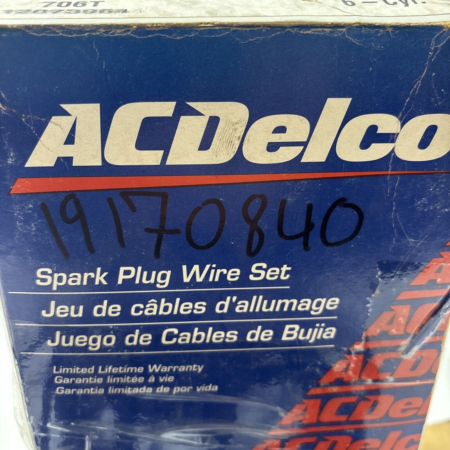 Genuine OEM GM ACDelco Chevrolet Cavalier Spark Plug Wire Set 1989-1994 19170840