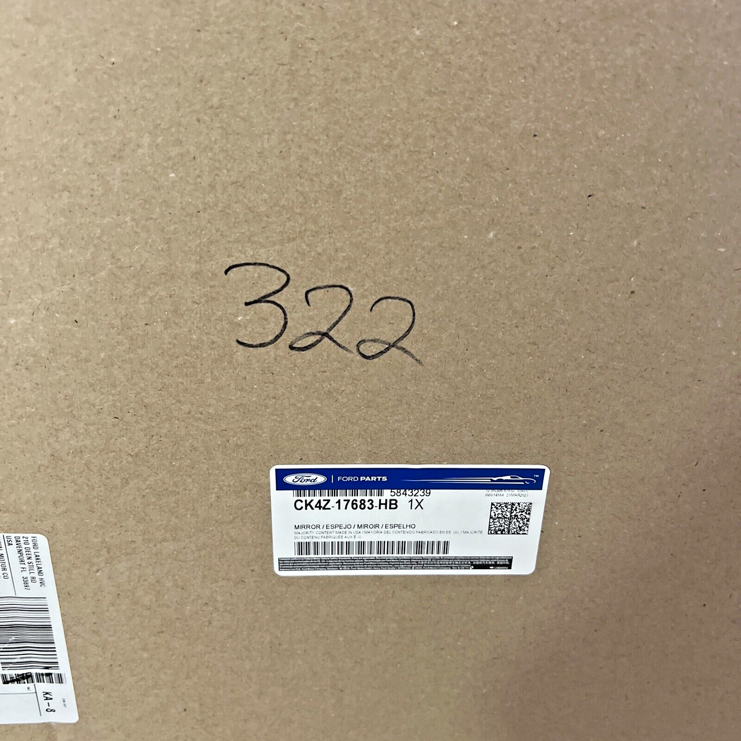 Genuine OEM Ford Transit Left Driver Side Mirror 2015-2017 NEW CK4Z17683HB