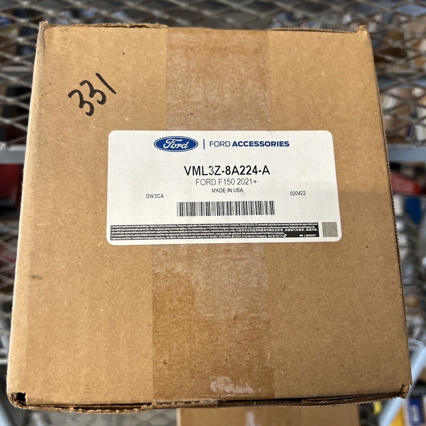 NEW OEM Ford Lighted Grille Emblem w/ Halogen Headlamps w/o Camera VML3Z8A224A