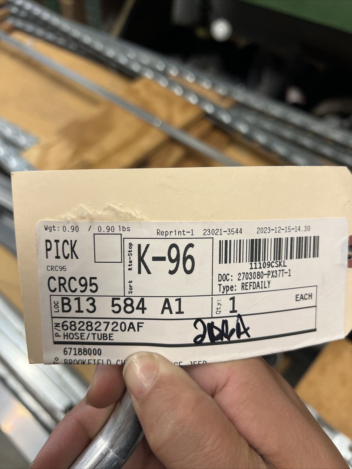 Genuine OEM Mopar Coolant Hose And Tube 68282720AF