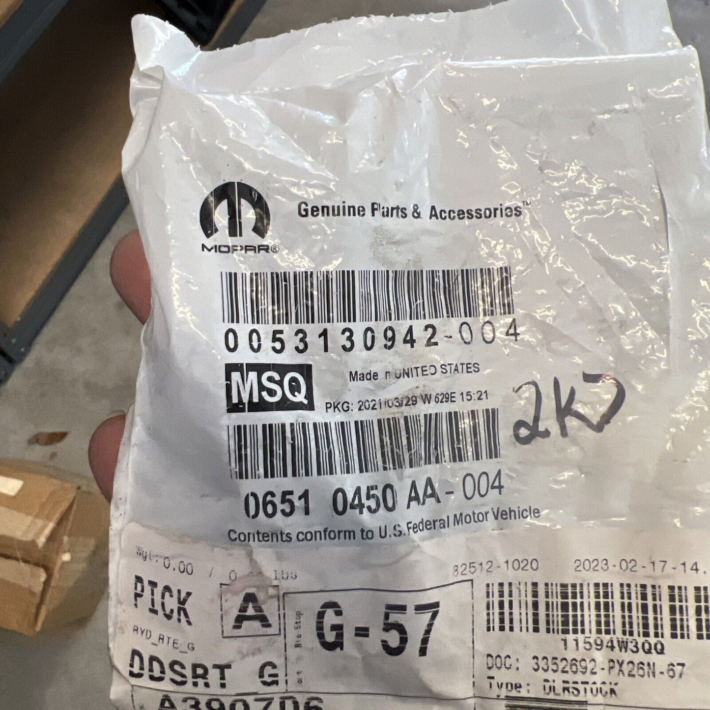 1 Single* Genuine OEM Mopar Cherokee Wheel Bearing Bolt 2014-2023 6510450AA