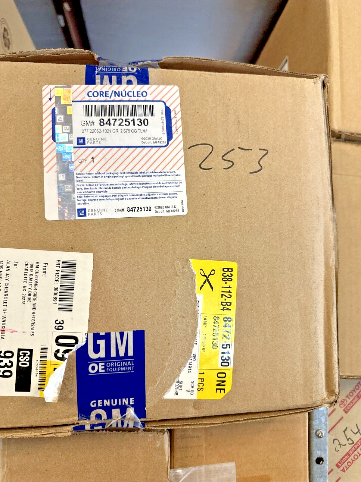 Genuine OEM GM Rear Right Side LED Smoked Tail Light Lamp 2019-2024 84725130