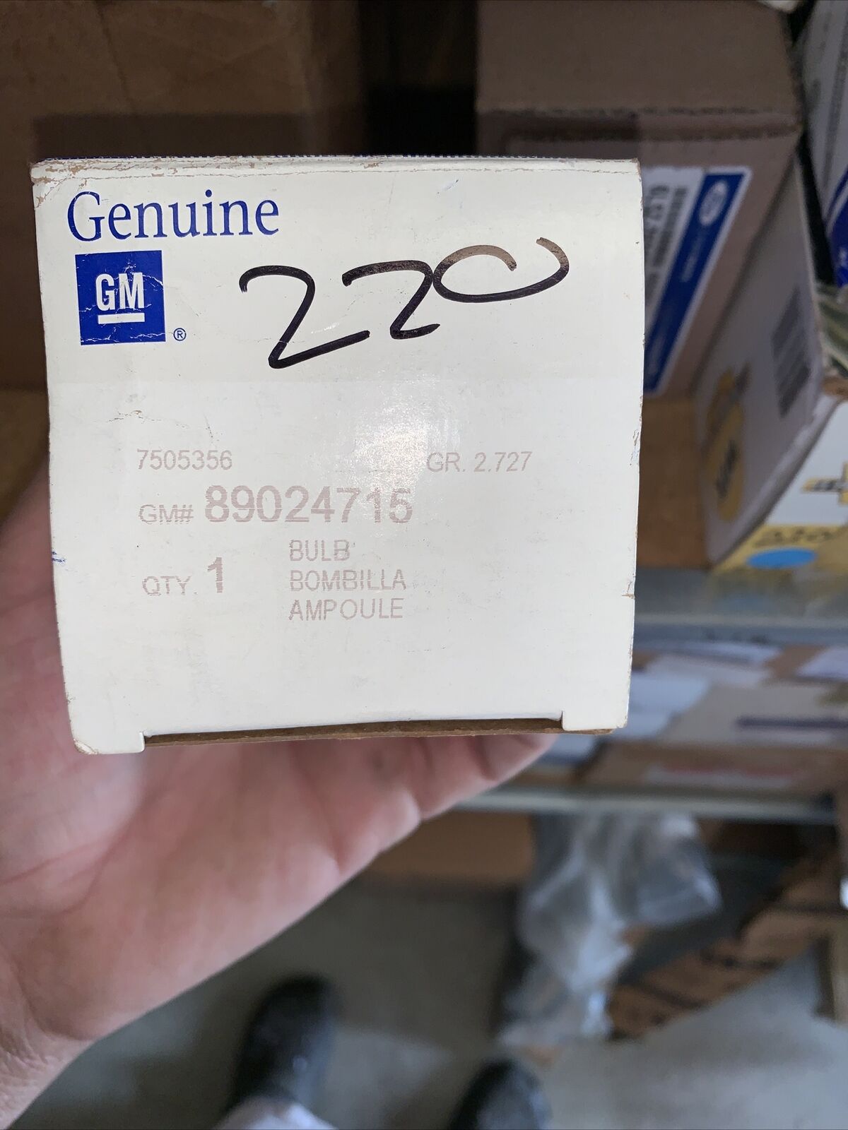 New OEM GM NOS Light Bulbs Set OF 2 89024715