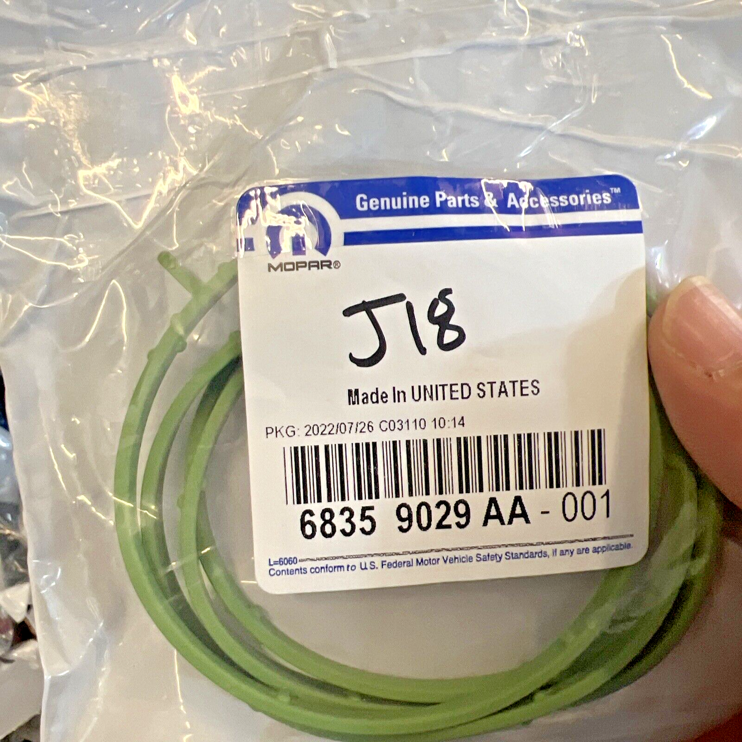 Genuine OEM Mopar Chrysler Dodge FI Throttle Body Mount Gasket 13-25 68359029AA