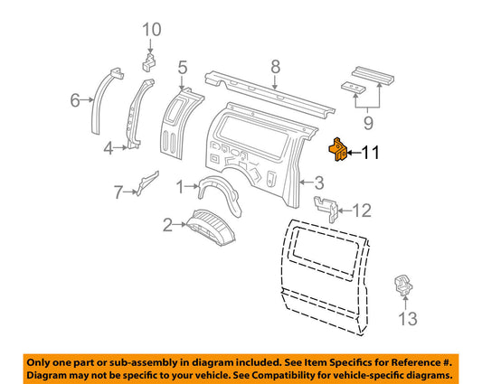 New OEM Ford E150 E250 Door Lock Striker Pin 2010-2015 AC2Z-1527184-A
