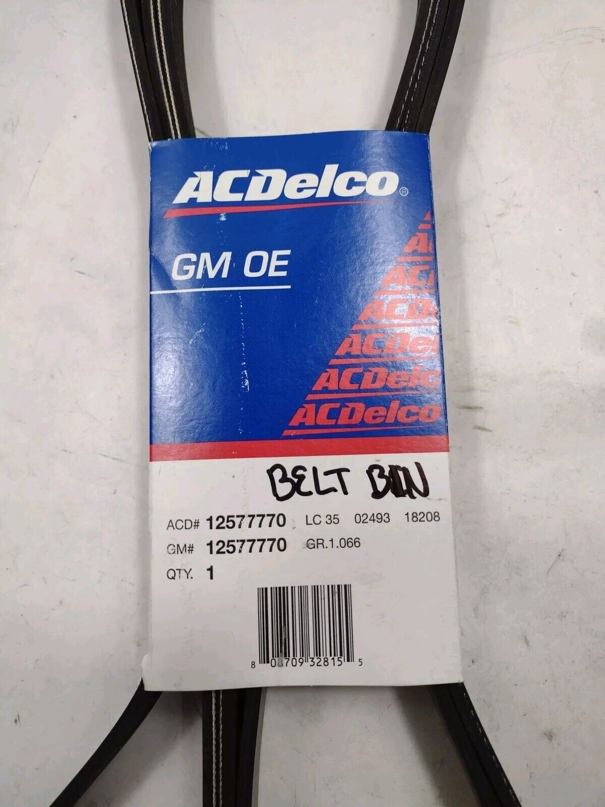 Genuine OEM GM Chevy Impala V-Ribbed Serpentine Belt 2006-2011 12577770