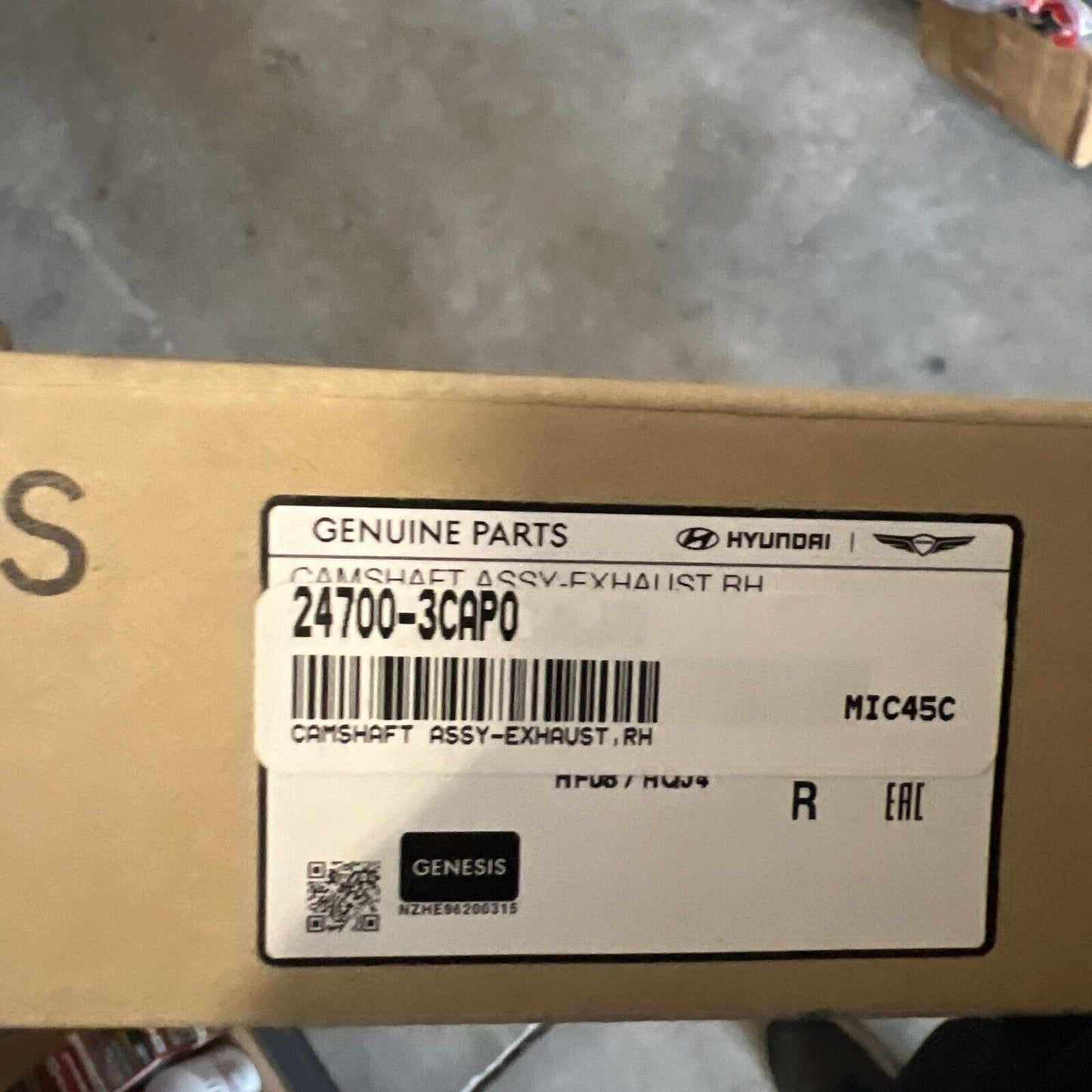 Genuine OEM Hyundai Azera Engine Camshaft Assembly Kia 2011-2016 247003CAP0